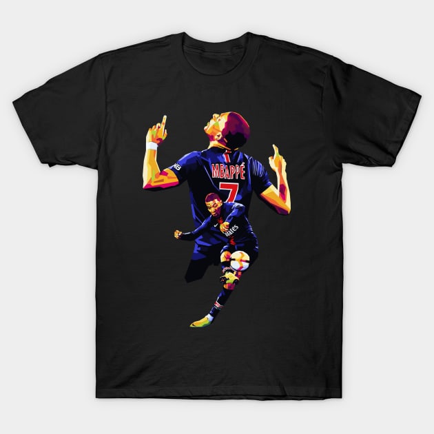 kylainmbappe wpap pop art T-Shirt by Kuli art